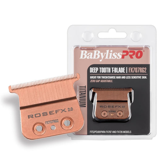 BaBylissPRO Blades, Rose Gold Deep-Tooth T-Blades
