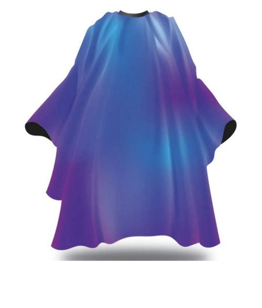BLACK ICE  PREMIUM GRAPHIC PATTERN BARBER CAPE [ GALAXY ]