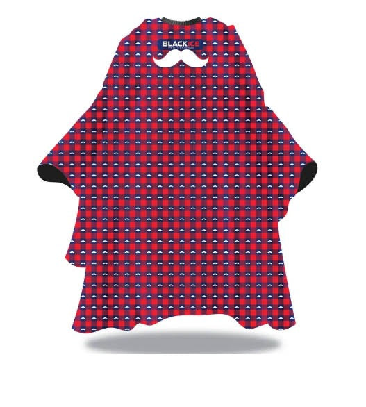 BLACK ICE PREMIUM GRAPHIC PATTERN BARBER CAPE [ FLANNEL ]