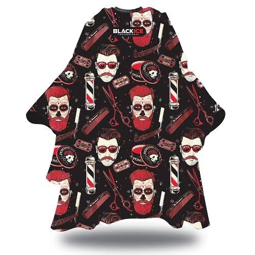 PREMIUM GRAPHIC PATTERN BARBER CAPE [ HIPSTER ]