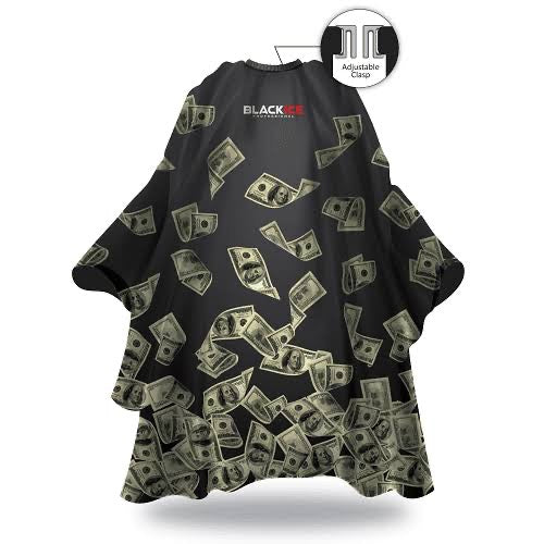 PREMIUM GRAPHIC PATTERN BARBER CAPE [ MONEY SHOWER ]