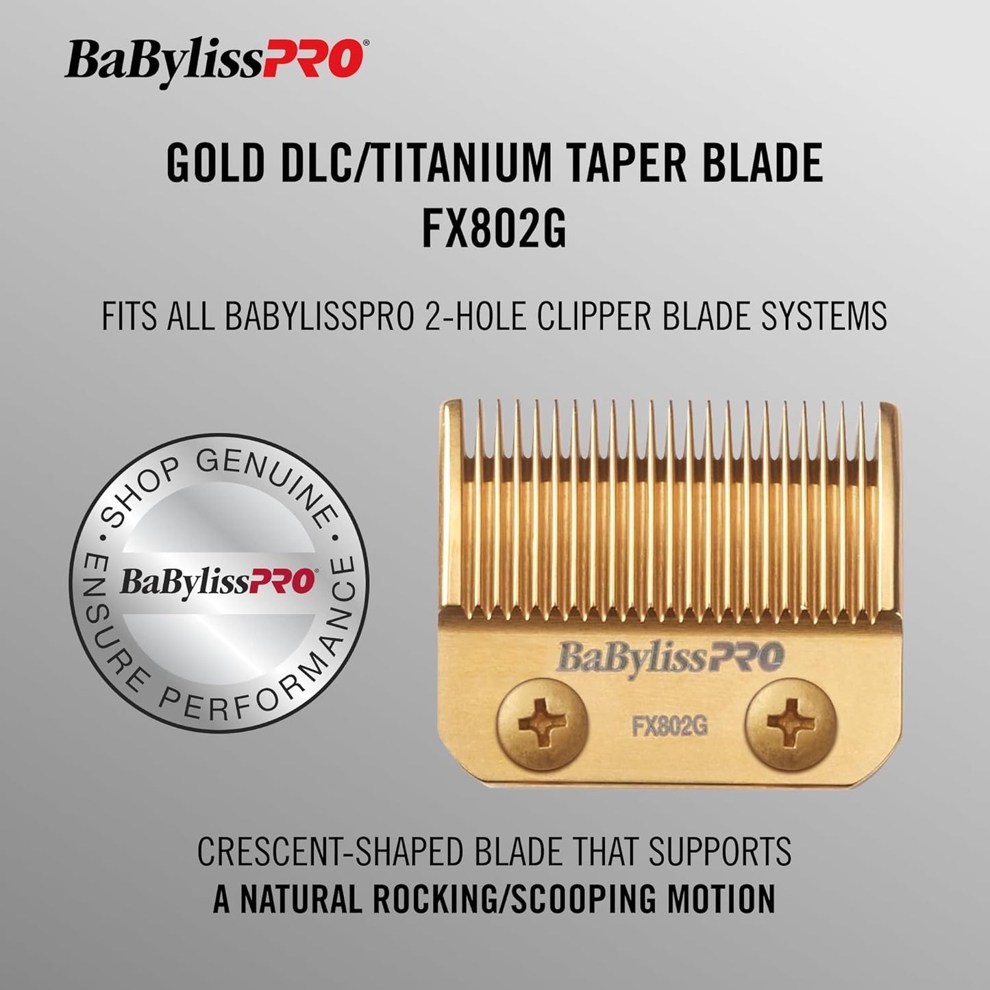 BaBylissPRO Gold Taper Clipper Blades