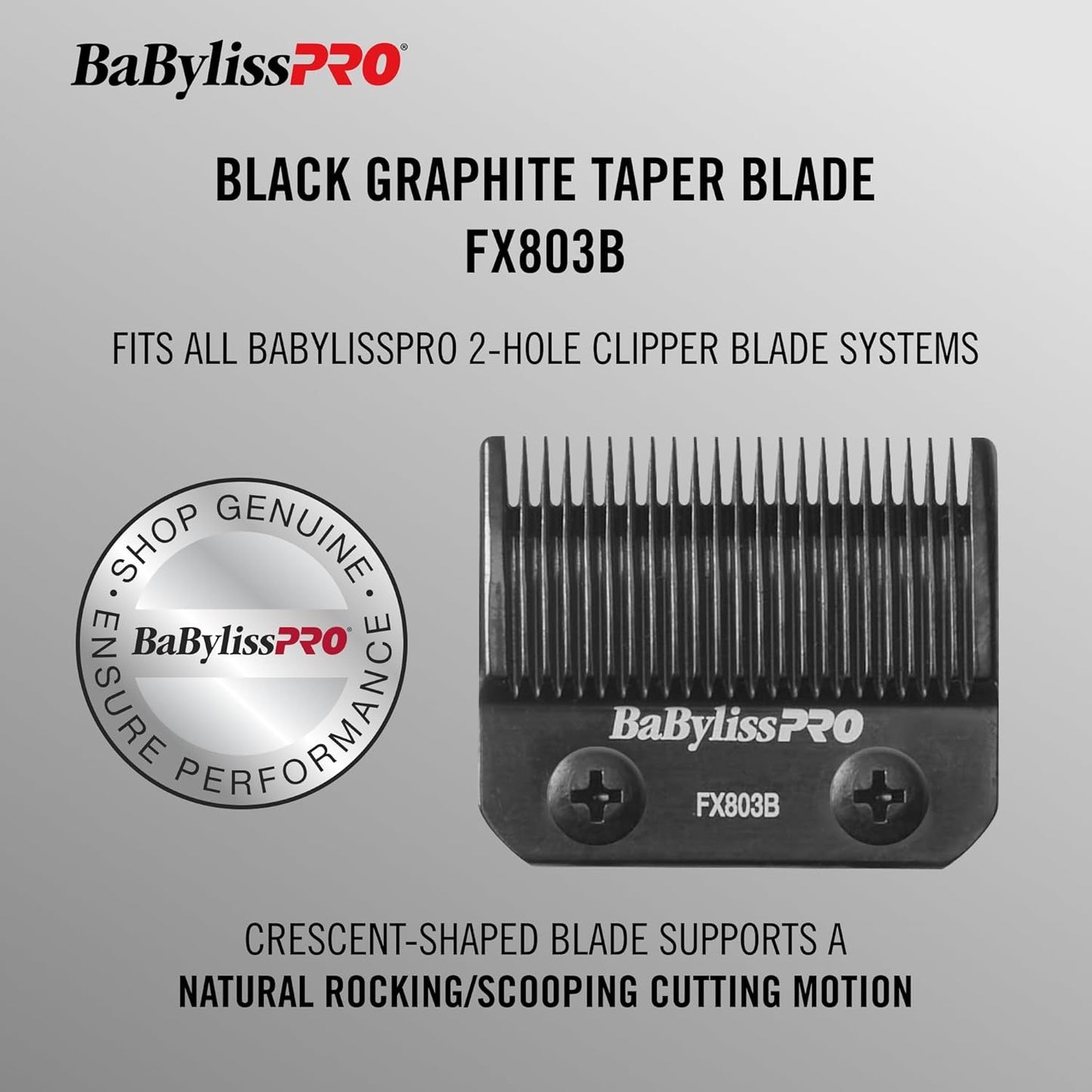 BaBylissPRO Black Taper Clipper Blades